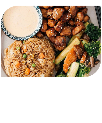 Hibachi at home Houston with professional Hibachi chef from Hibachi Kanji